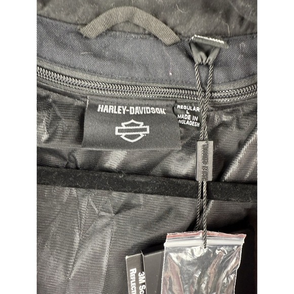 NWT Harley-Davidson Womens Zephyr Mesh Riding Jacket Black LARGE - Picture 8 of 15